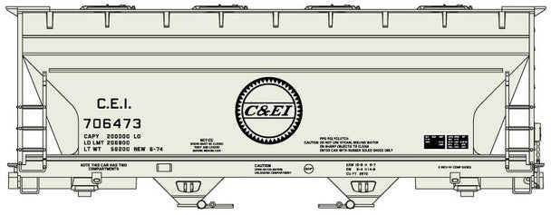 HO C&EI ACF COVER HOP         