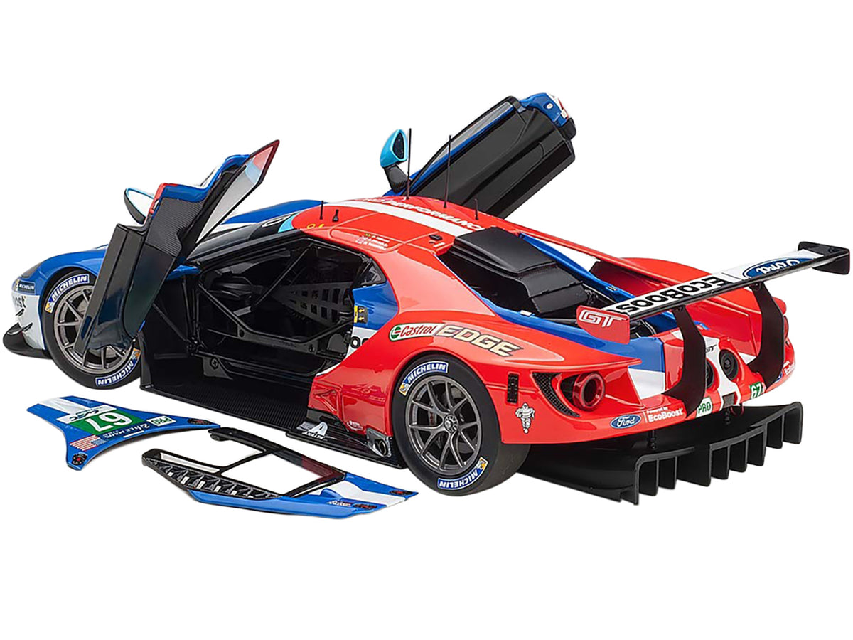 Ford GT #67 Harry Tincknell - Andy Priaulx - Pipo Derani "Ford Chip Ganassi Team UK" 24H Le Mans (2017) 1/18 Model Car by Autoart - view 2