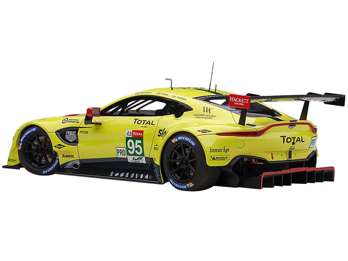 2018 Aston Martin Vantage GTE #95 Sorensen - Thiim - Turner Le Mans PRO 1/18 Model Car by Autoart - view 3