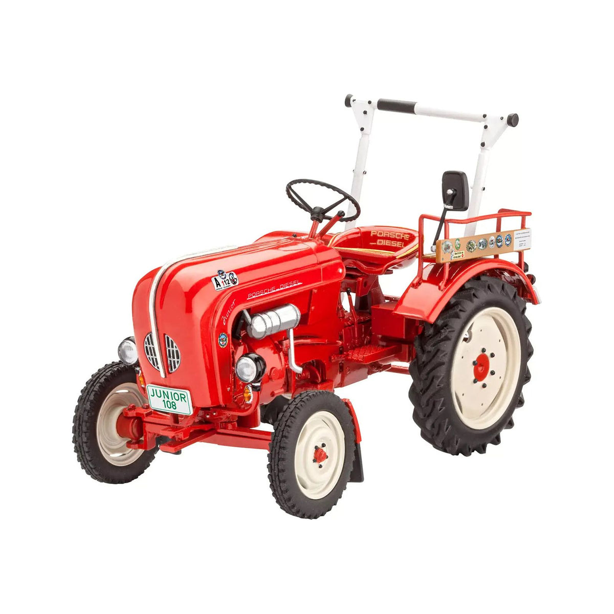 Level 4 Model Kit Porsche Diesel Junior 108 Tractor "Farm Tractor Series" 1/24 Scale Model by Revell