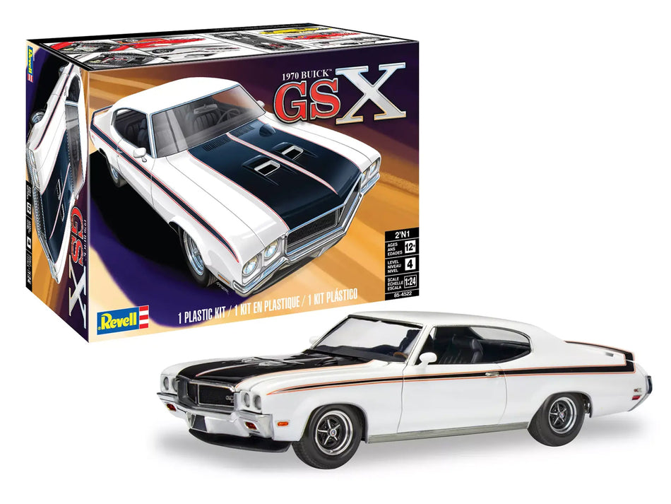 Level 4 Model Kit 1970 Buick GSX 2-in-1 Kit 1/24 Scale Model by Revell