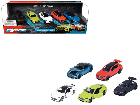 "Mercedes-AMG" 5 Piece Set 1/64 Diecast Model Cars by Majorette
