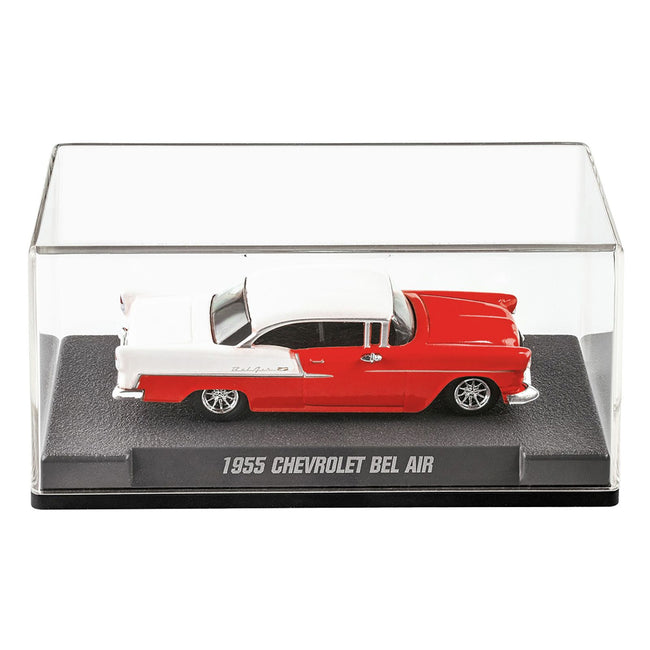 1955 Chevrolet Bel Air Red and White "Collection" Series 1/64 Diecast Model Car by Majorette