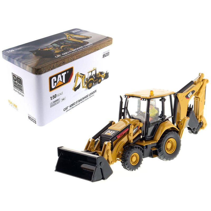 CAT Caterpillar 420F2 IT Backhoe Loader with Operator "High Line Series" 1/50 Diecast Model by Diecast Masters