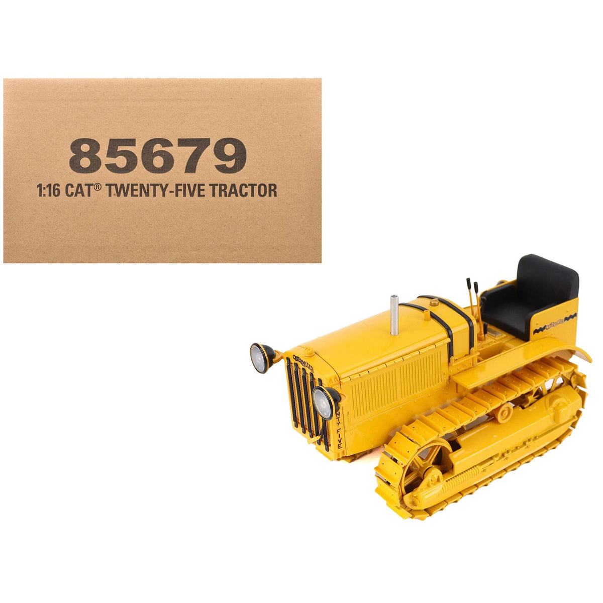 CAT Caterpillar Twenty Five Tractor Yellow "Vintage" Series 1/16 Diecast Model by Diecast Masters