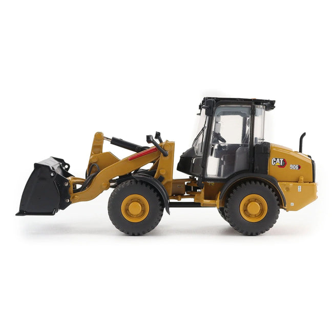 CAT Caterpillar 906 Compact Wheel Loader Yellow with Operator "High Line Series" 1/50 Diecast Model by Diecast Masters
