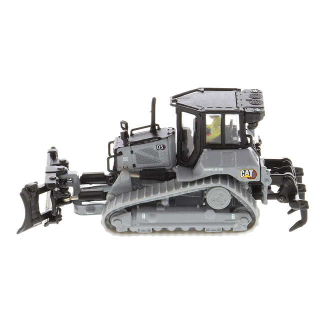 CAT Caterpillar D5 Track-Type Dozer "Centennial" Gray with Operator "High Line Series" 1/87 (HO) Diecast Model by Diecast Masters