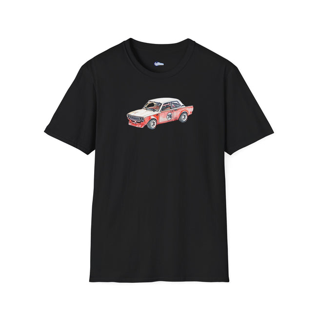 JDM Datsun 510 Trans-AM T-Shirt, Racing Car Sketch Art Tee, Automotive