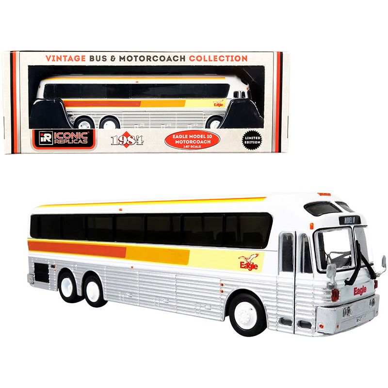 1984 Eagle Model 10 Motorcoach Bus "Corporate" "Vintage Bus & Motorcoach Collection" 1/87 (HO) Diecast Model by Iconic Replicas