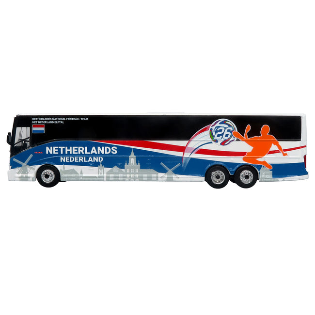 Van Hool CX-45 Coach Bus "Netherlands National Football Team" White with Graphics "International Federation of the Global Game" Series Limited Edition to 504 pieces Worldwide 1/87 (HO) Diecast Model by Iconic Replicas