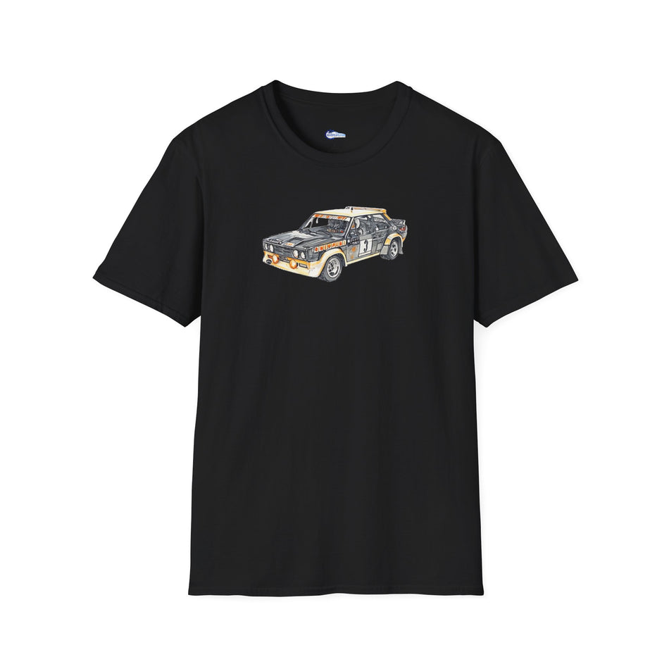Sketch Art 1977 WRC Chamption - Abarth Rally Olio Fiat - Unisex T-Shirt