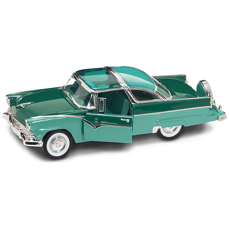 1955 Ford Fairlane Crown Victoria Green 1/18 Diecast Model Car by Road Signature