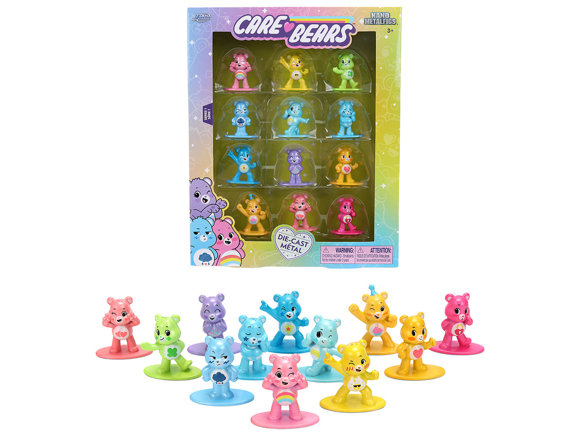 Set of 12 Diecast Figures "Care Bears" Franchise "Nano Metalfigs" Series Diecast Models by Jada