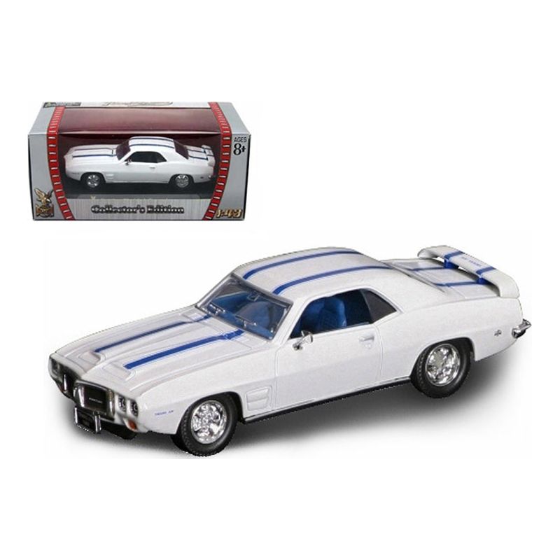 1969 Pontiac Firebird Trans Am White 1/43 Diecast Car by Road Signature