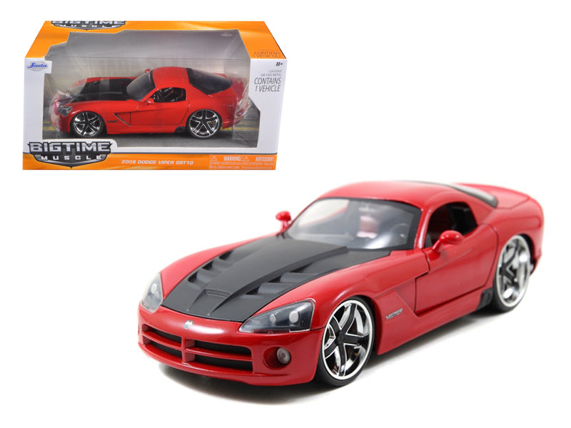 2008 Dodge Viper SRT10 Red 1/24 Diecast Car Model by Jada