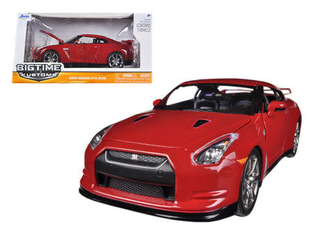 2009 Nissan GT-R R35 Red 1/24 Diecast Car Model by Jada