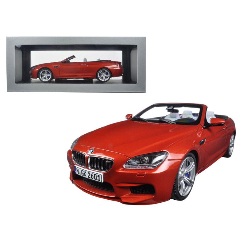 BMW M6 F12M Convertible Sakhir Orange 1/18 Diecast Model Car by Paragon