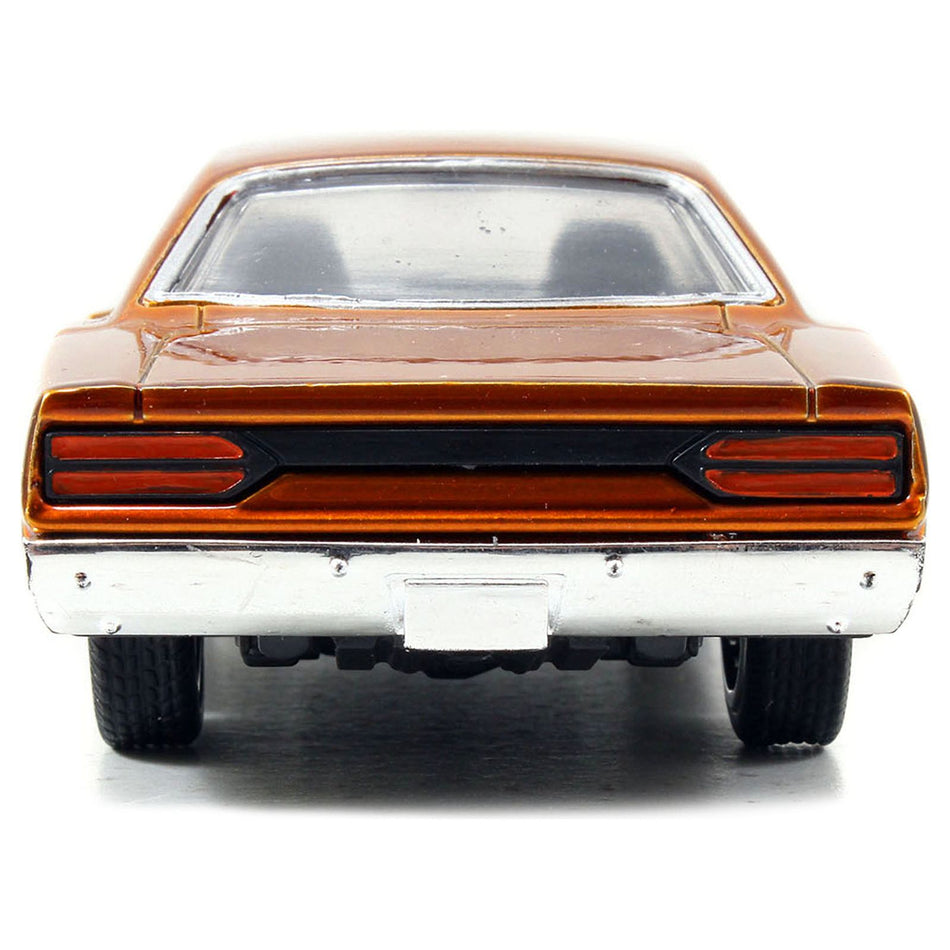 Dom's Plymouth Road Runner Orange Metallic with Matt Black Hood "Fast & Furious" Series 1/32 Diecast Model Car by Jada