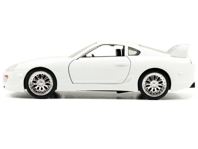Brian's Toyota Supra White "Fast & Furious 7" (2015) Movie "25 Years of Fast & Furious" Series 1/32 Diecast Model Car by Jada