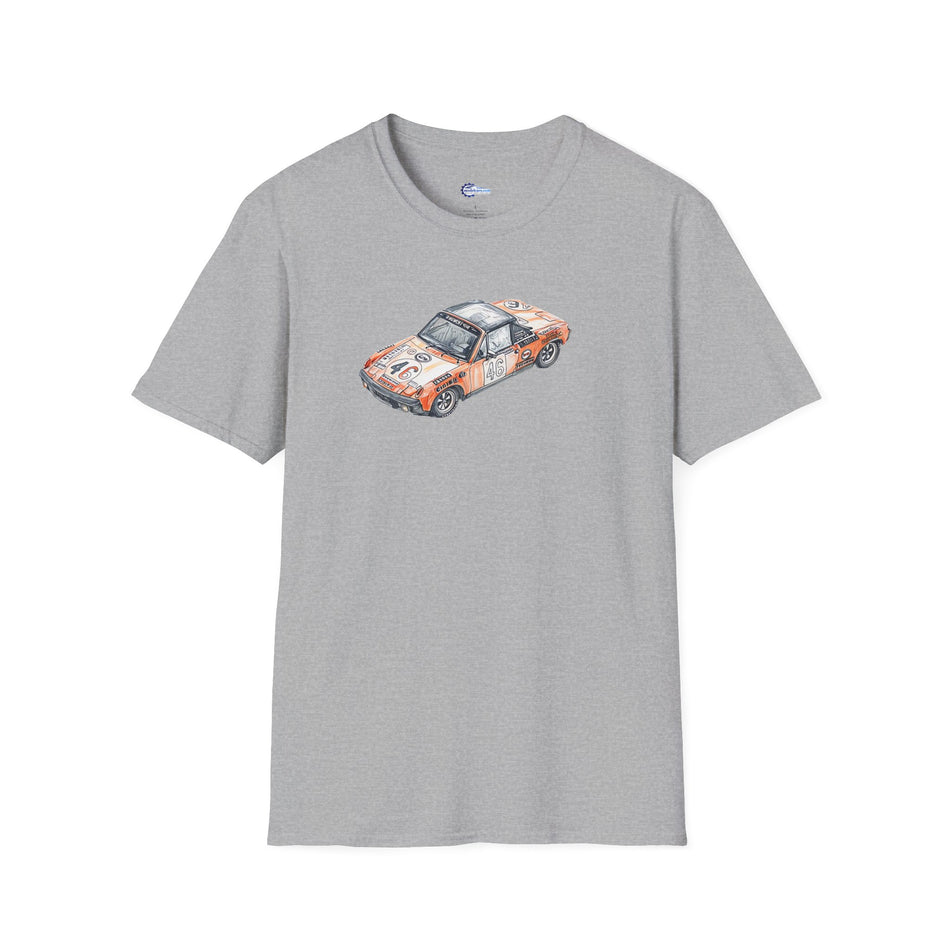 Sketch Art 24 Hours of Le Mans Vintage Porsche 914/6 #46 1971 -T-Shirt