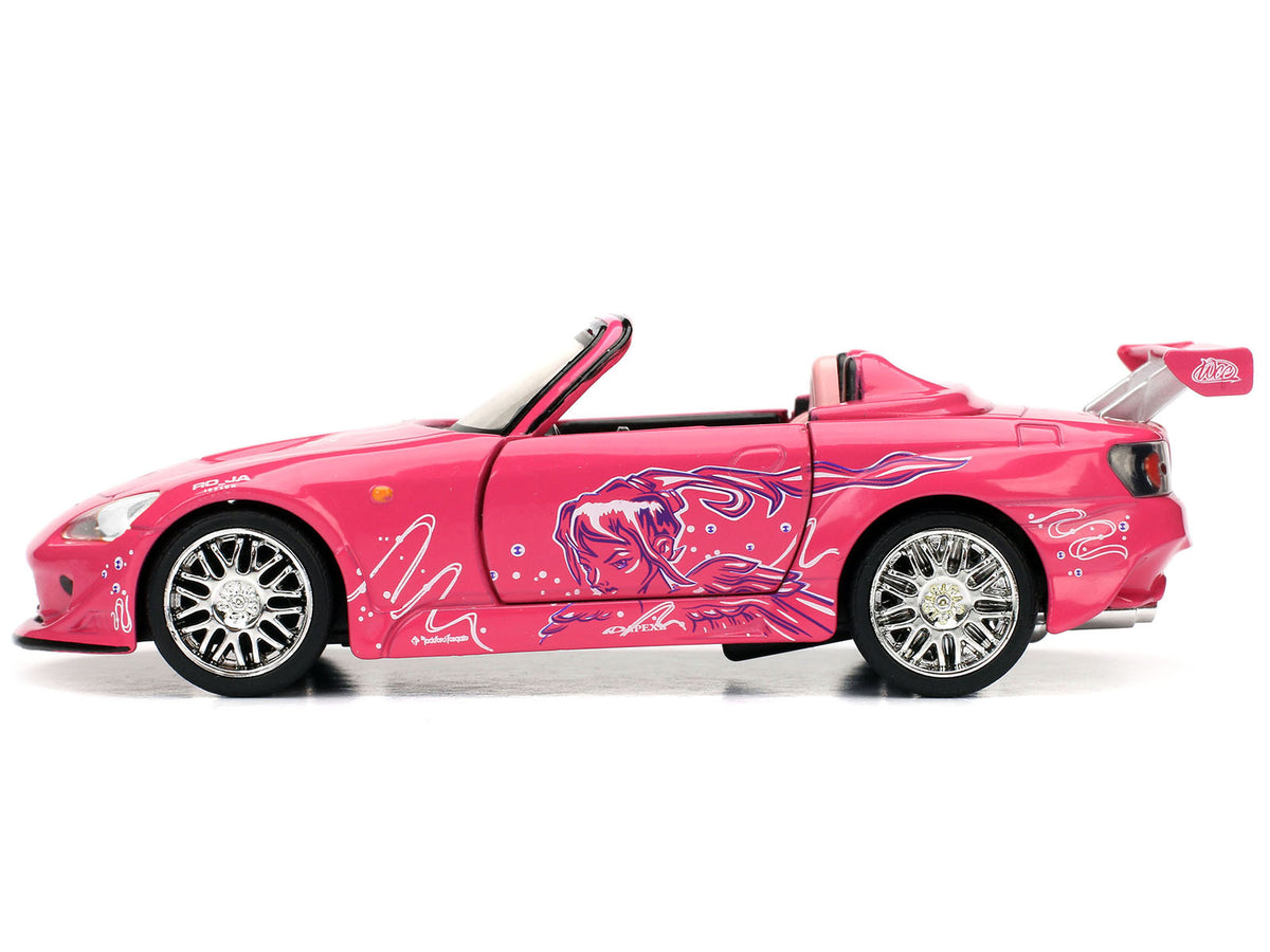 Suki's Honda S2000 Convertible Pink with Graphics "Fast & Furious" Movie 1/32 Diecast Model Car by Jada