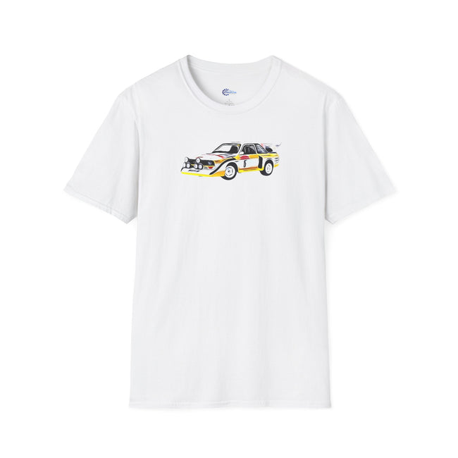 Audi Quattro S1 #5 W. Roehrl - Ch. Geistdoerfer Winner Rally San Remo (1985) Underpainting Graphic - Unisex T-Shirt