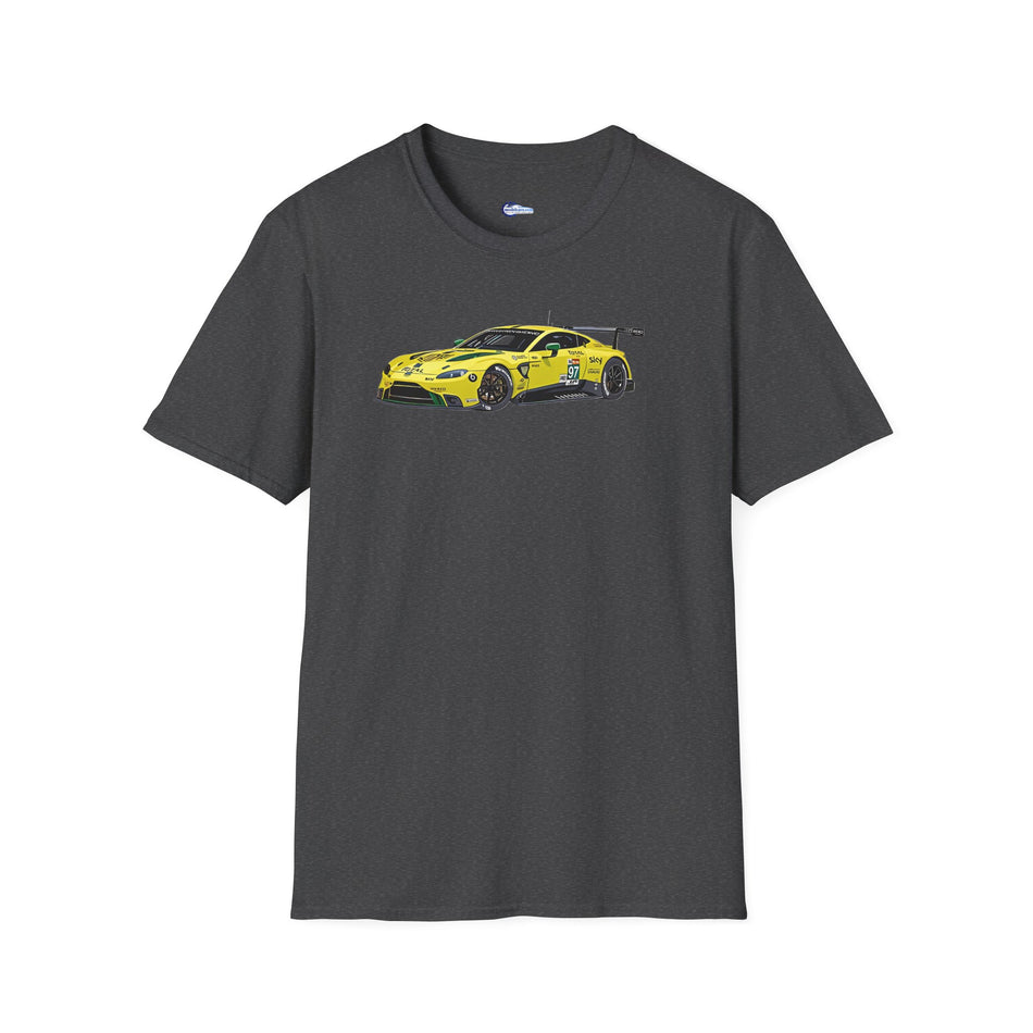 Cartoon Art 2018 Aston Martin Vantage GTE #97 Lynn - Martin - Adam Le Mans PRO -  Unisex T-Shirt - Racing Enthusiast Apparel