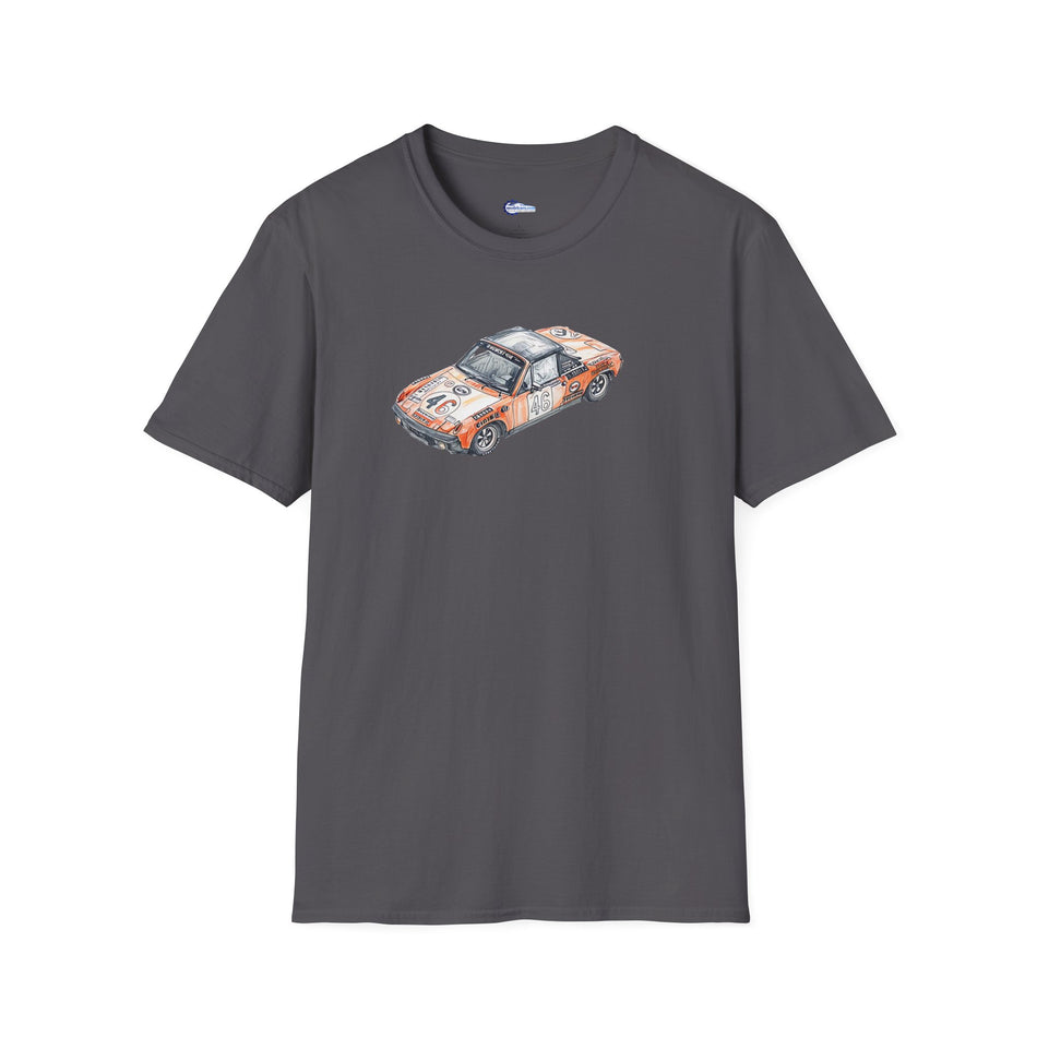Sketch Art 24 Hours of Le Mans Vintage Porsche 914/6 #46 1971 -T-Shirt