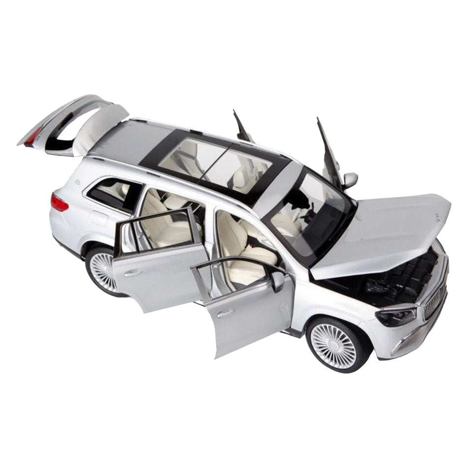 2020 Mercedes-Maybach GLS 600 Silver Metallic with Sun Roof 1/18 Diecast Model Car by Paragon Models