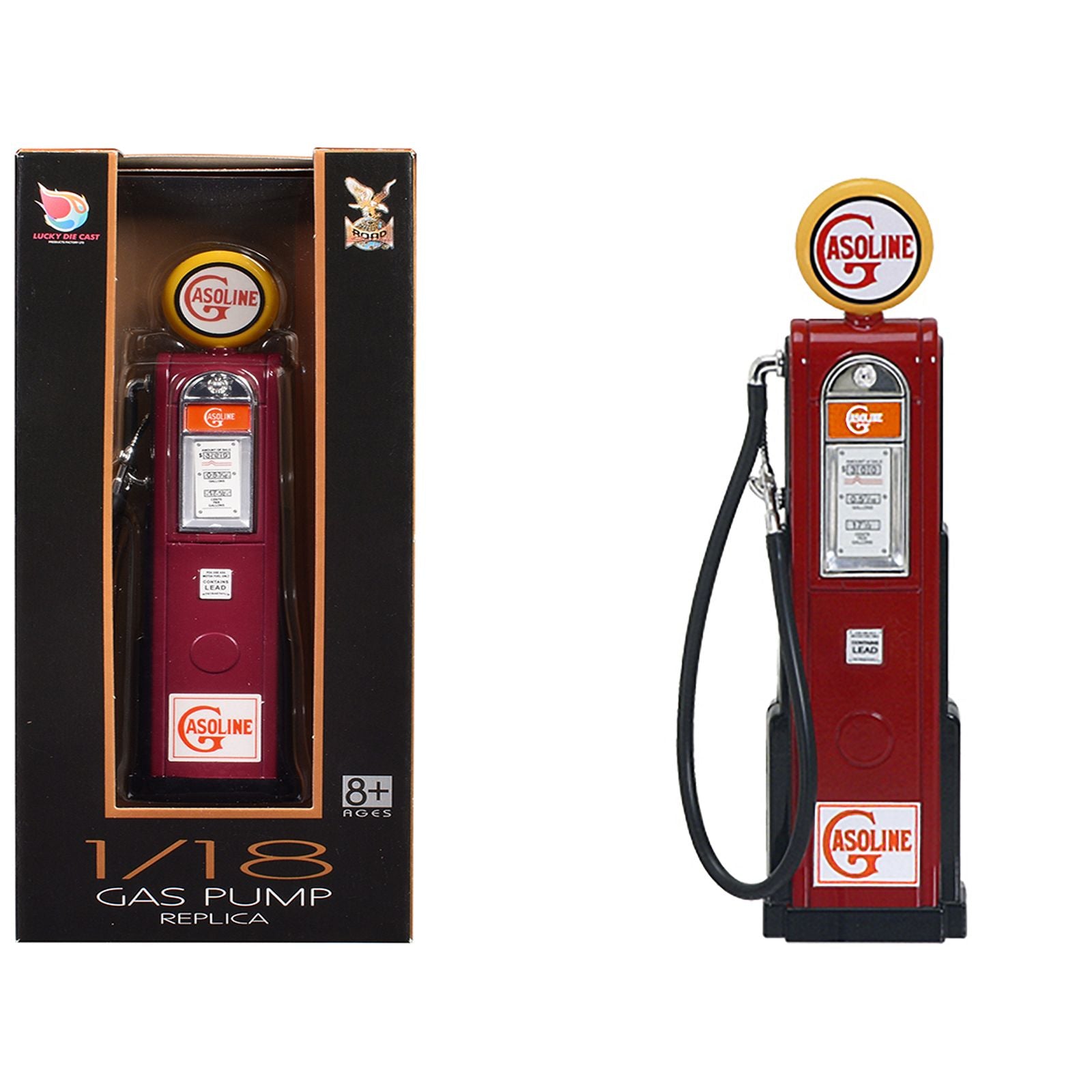 "Gasoline" Vintage Digital Gas Pump Replica 1/18 Diecast Replica by Road Signature