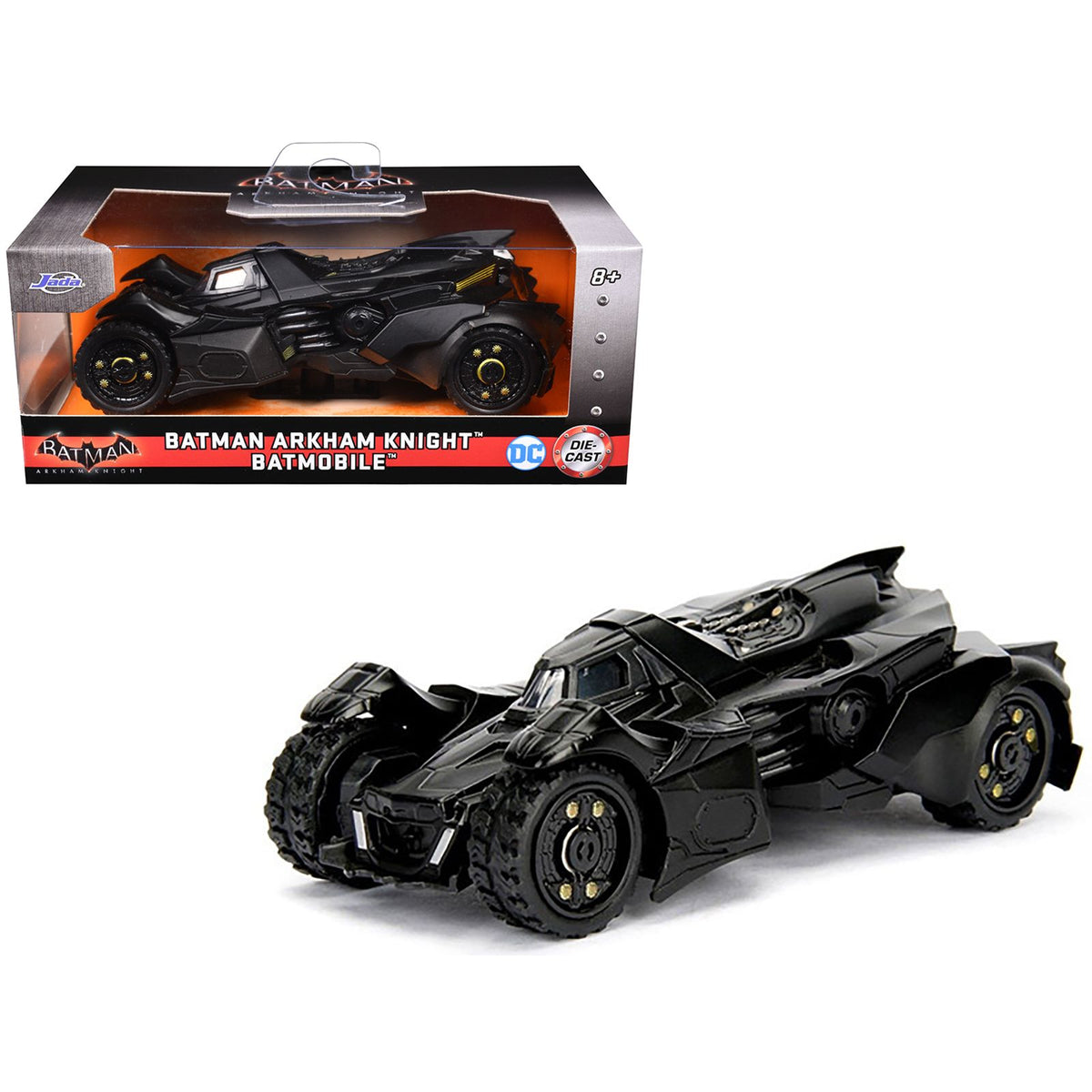 Batmobile Black "Batman: Arkham Knight" (2015) Video Game "Hollywood Rides" Series 1/32 Diecast Model Car by Jada