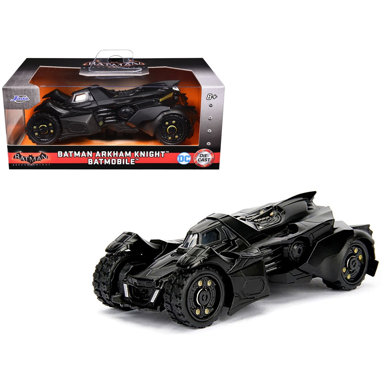 Batmobile Black "Batman: Arkham Knight" (2015) Video Game "Hollywood Rides" Series 1/32 Diecast Model Car by Jada