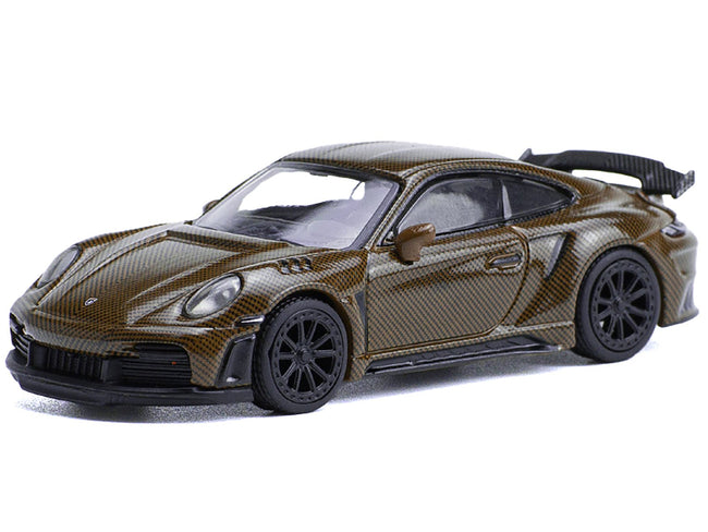 992 Stinger GTR Brown Carbon 1/64 Diecast Model Car by Pop Race-Pop Race-ModelCars.com