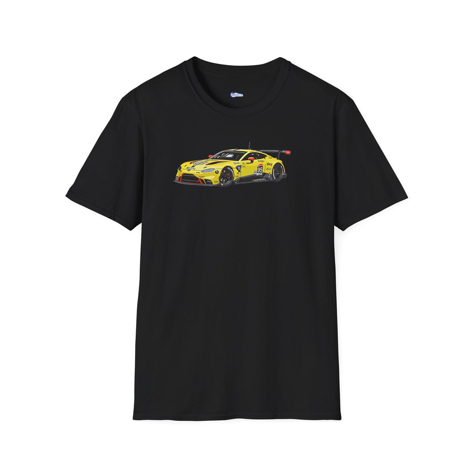 Vector Art 2018 Aston Martin Vantage GTE #95 Sorensen - Thiim - Turner Le Mans PRO -  Unisex T-Shirt