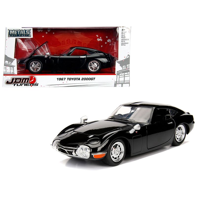 1967 Toyota 2000GT Coupe Black "JDM Tuners" 1/24 Diecast Model Car by Jada