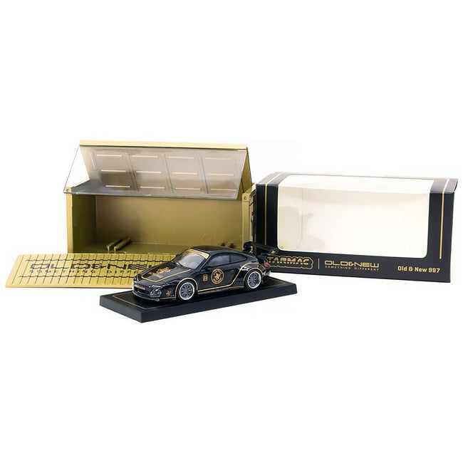 997 Old & New Body Kit 23 Black with Gold Graphics "John Player Special" "Hobby64" Series 1/64 Diecast Model Car by Tarmac Works - Tarmac Works - ModelCars.com