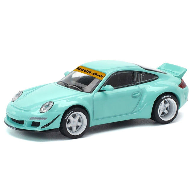 997 RWB Light Blue 1/64 Diecast Model Car by Pop Race-Pop Race-ModelCars.com