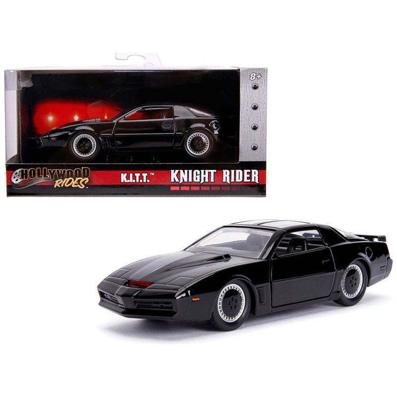 1982 Pontiac Firebird Trans Am Black K.I.T.T. "Knight Rider" (1982) TV Series "Hollywood Rides" Series 1/32 Diecast Model Car by Jada