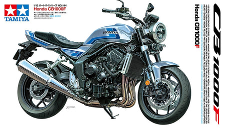 Model of a blue and gray Honda CB1000F motorcycle.