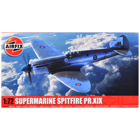 Level 1 Model Kit Supermarine Spitfire PR.XIX Fighter Aircraft 1/72 Plastic Model Kit by Airfix
