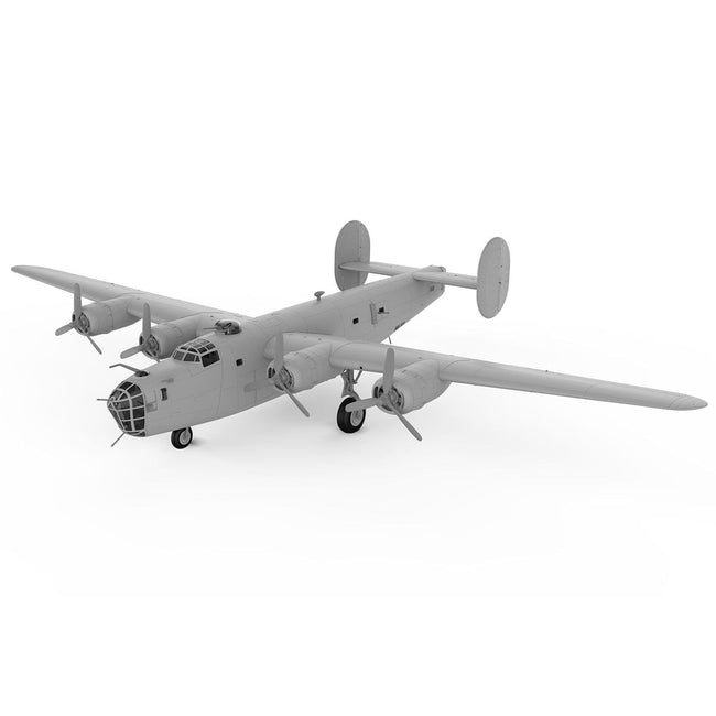 Level 3 Model Kit Consolidated B-24D Liberator Bomber Aircraft with 2 Scheme Options 1/72 Plastic Model Kit by Airfix