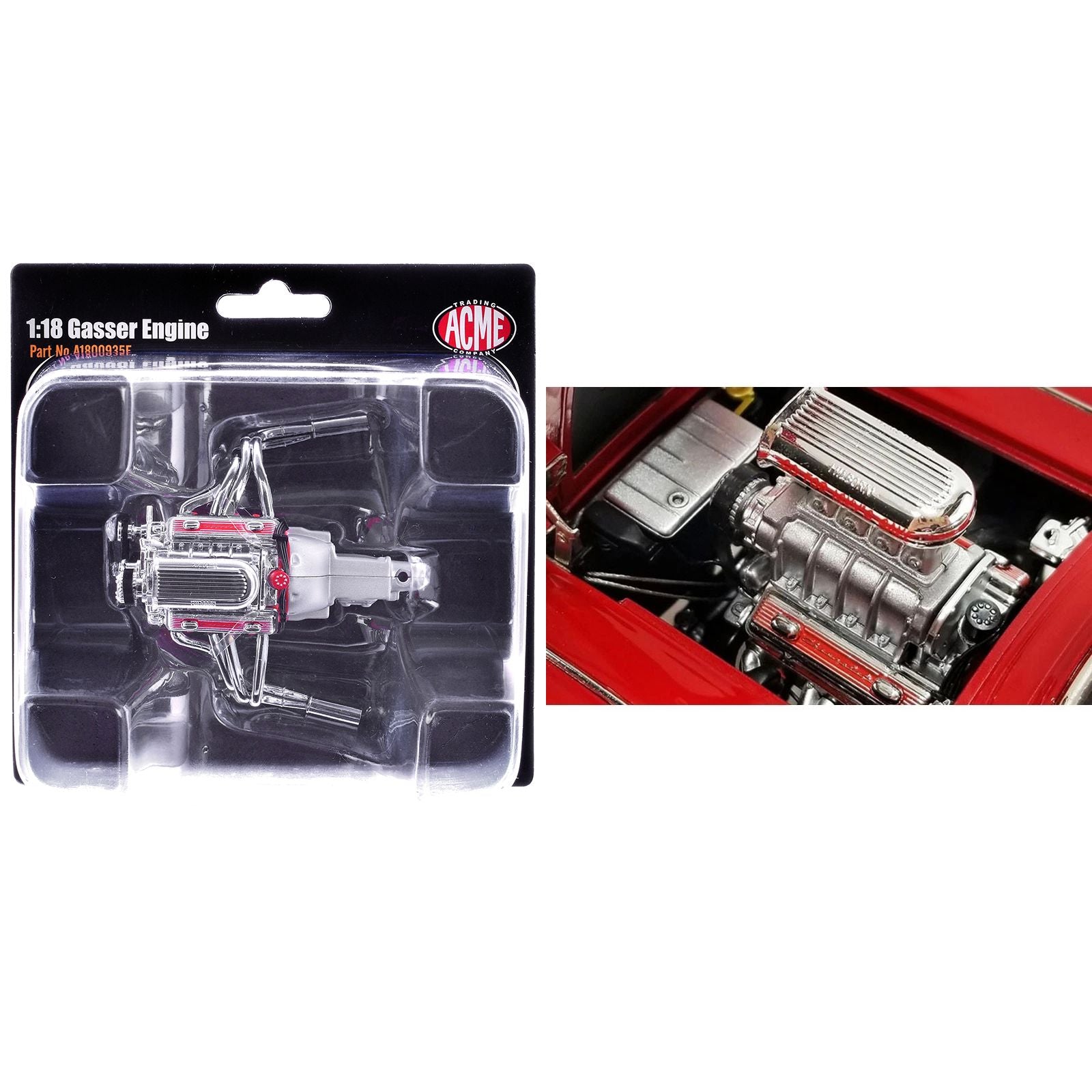 Chevrolet Gasser Engine Replica from "Chevrolet Corvette Gasser" 1/18 Model by ACME