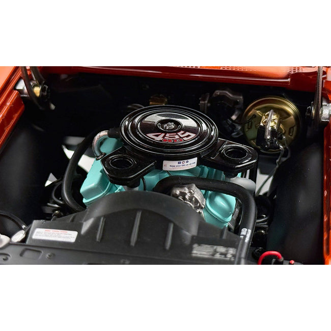 1972 Pontiac GTO LeMans Sundance Orange Metallic with GTO Stripes Limited Edition to 342 pieces Worldwide 1/18 Diecast Model Car by ACME