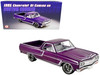 1965 Chevrolet El Camino SS "Custom Cruiser" Purple Metallic with White Graphics Limited Edition to 678 pieces Worldwide 1/18 Diecast Model Car by ACME