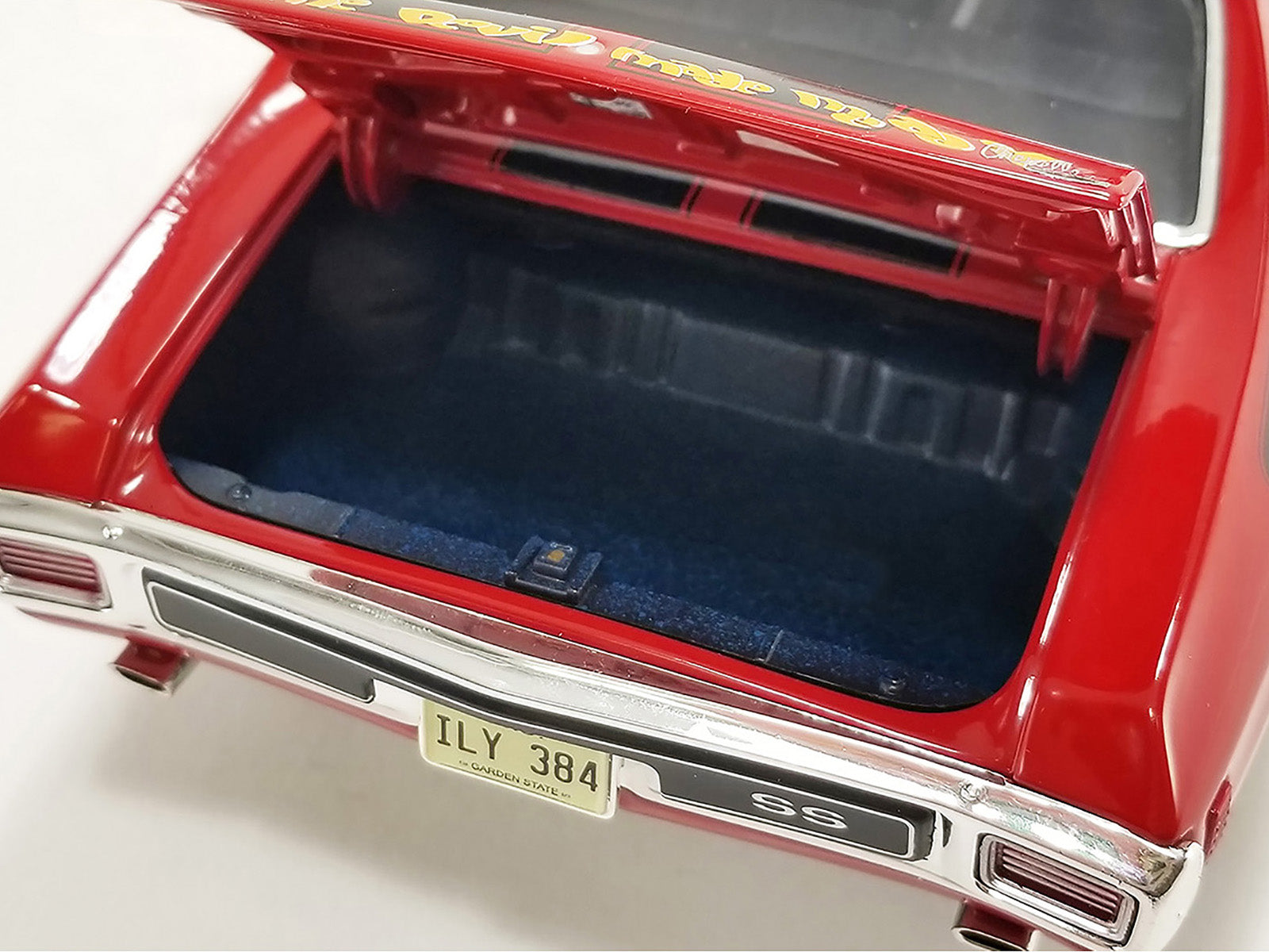 1970 Chevrolet Chevelle 454 LS6 "Red Alert" Red with Black Stripes Limited Edition to 374 pieces Worldwide 1/18 Diecast Model Car by ACME