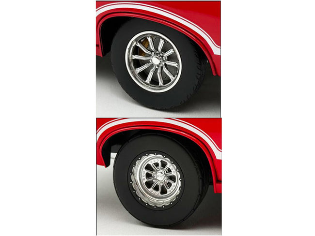 Drag Wheel and Tire Set of 4 pieces from "1970 Oldsmobile 442 W30 W-Machine" for 1/18 Scale Model by Acme
