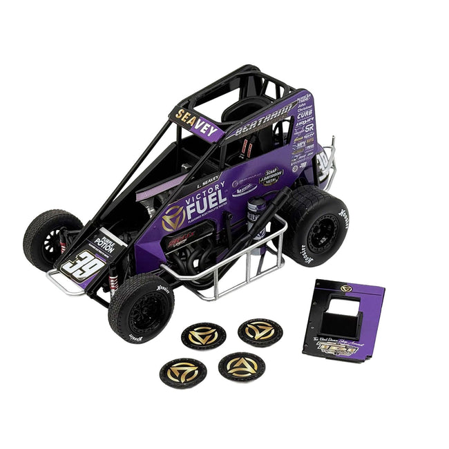 Midget Sprint Car #39 Logan Seavey "Victory Fuel" Swindell Speedlab (2025) 1/18 Diecast Model Car by ACME