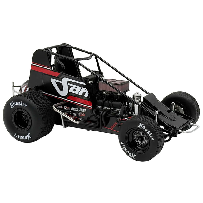 Winged Sprint Car #14 Spencer Bayston "Four CCCC's Construction - Sander" Jason Meyers Racing (2025) 1/18 Diecast Model Car by ACME