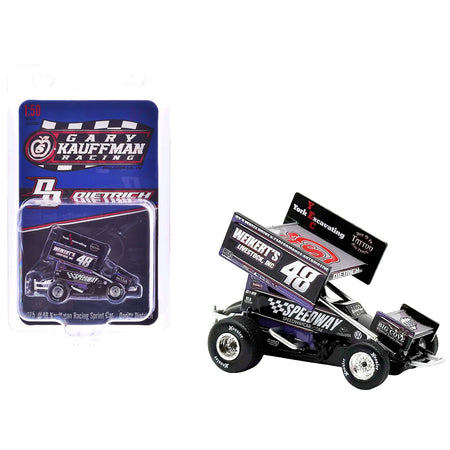 Winged Sprint Car #48 Danny Dietrich "Weikert's Livestock - Speedway Cars" Gary Kauffman Racing (2025) 1/50 Diecast Model Car by ACME