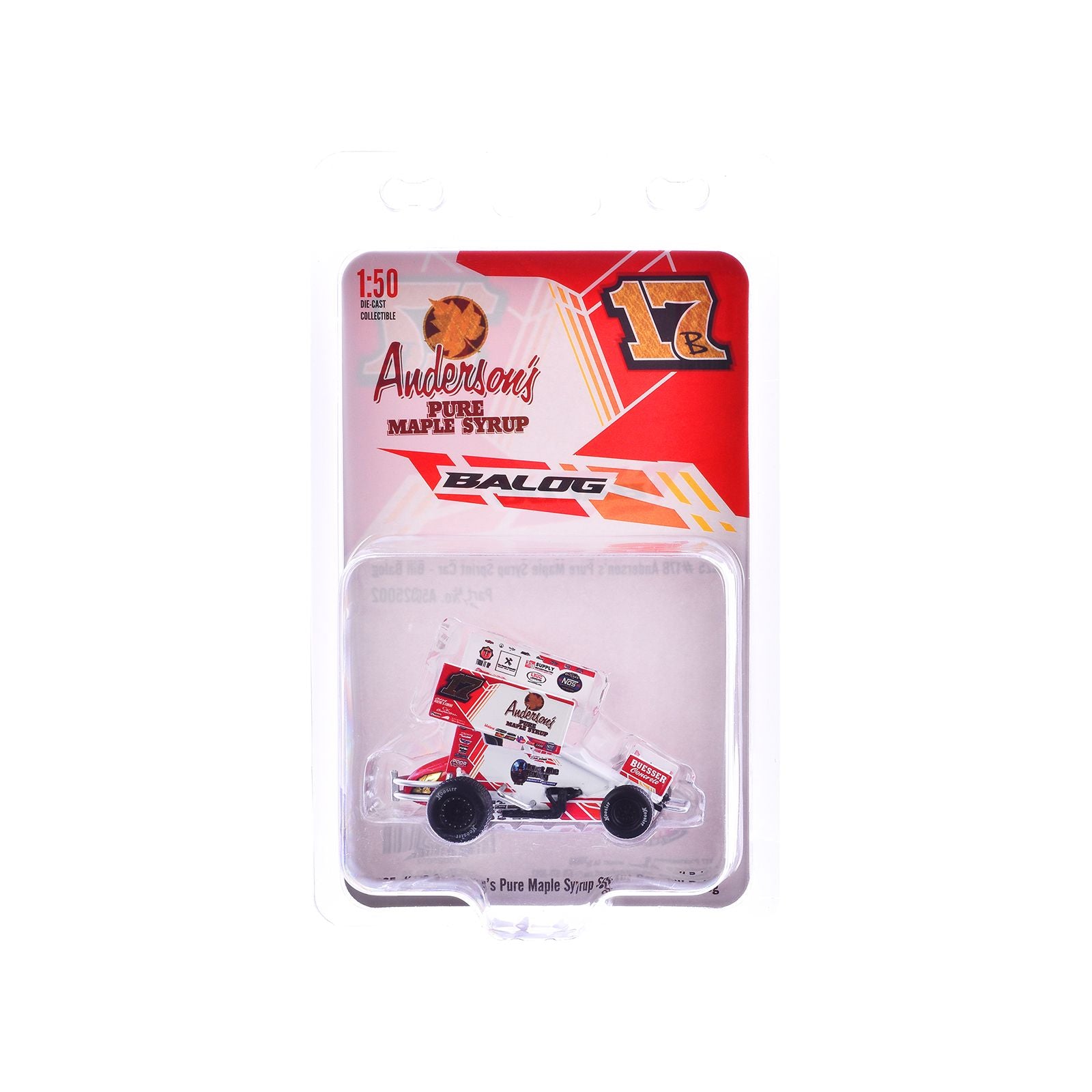 Winged Sprint Car #17B Bill Balog "Anderson's Pure Maple Syrup" (2025) 1/50 Diecast Model Car by ACME